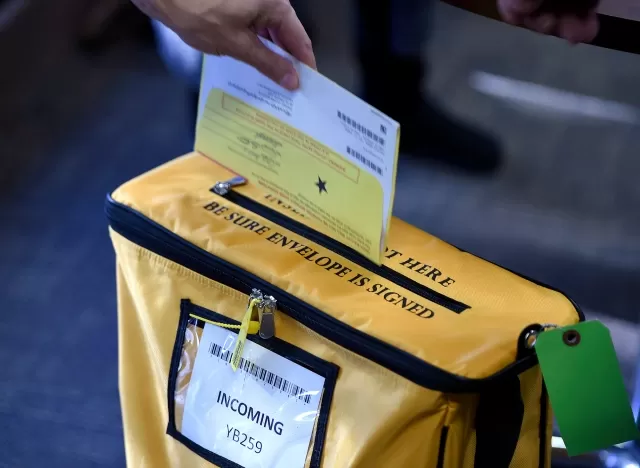 Ballot Box on Election Day